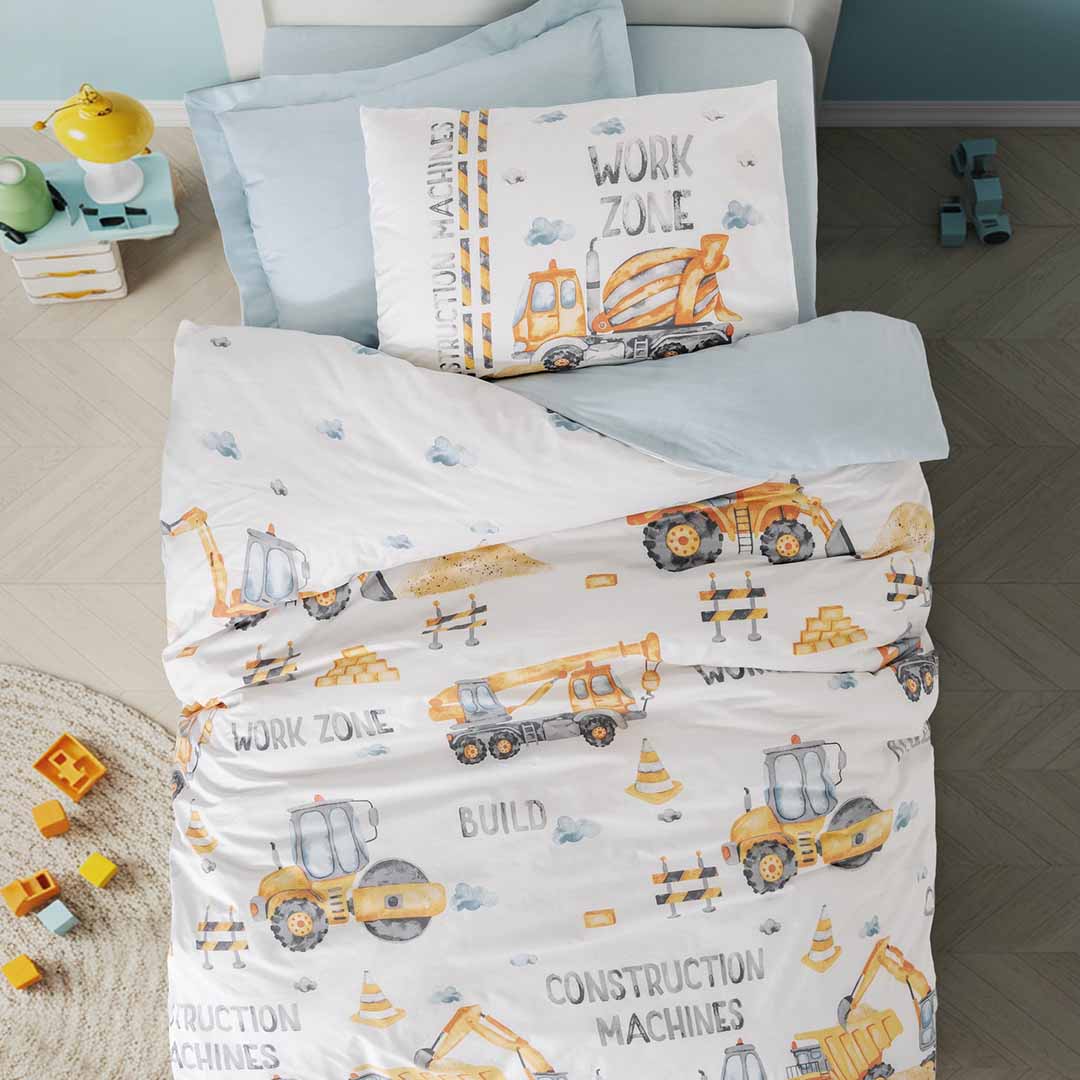 Buildo - Син - Единичен Комплект