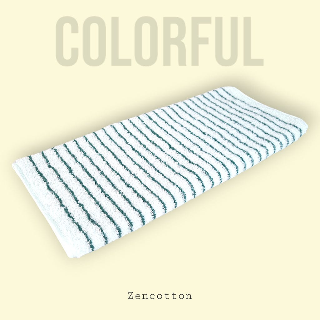 Colorful - Бял/Зелен  - Хавлия за Ръце
