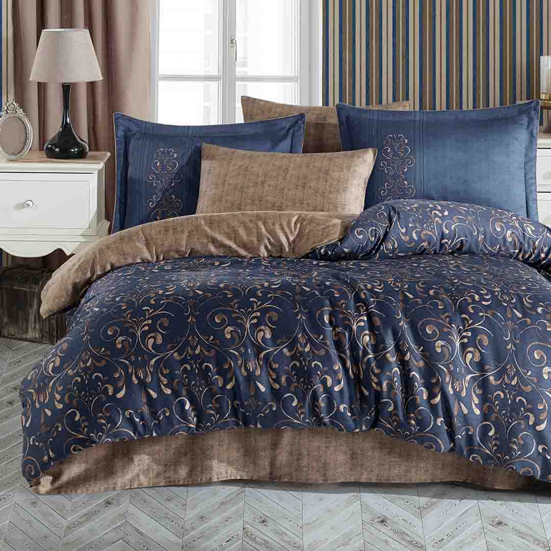 Gris - Gold - Двоен Комплект - Сатен