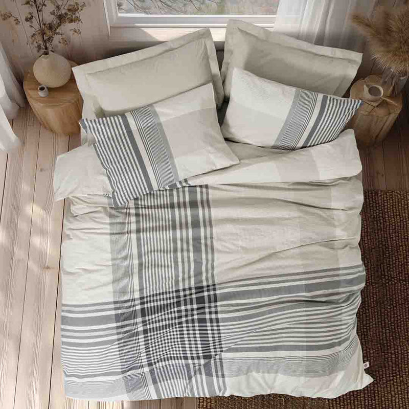 Soren - Беж - Двоен Комплект - Ранфорс