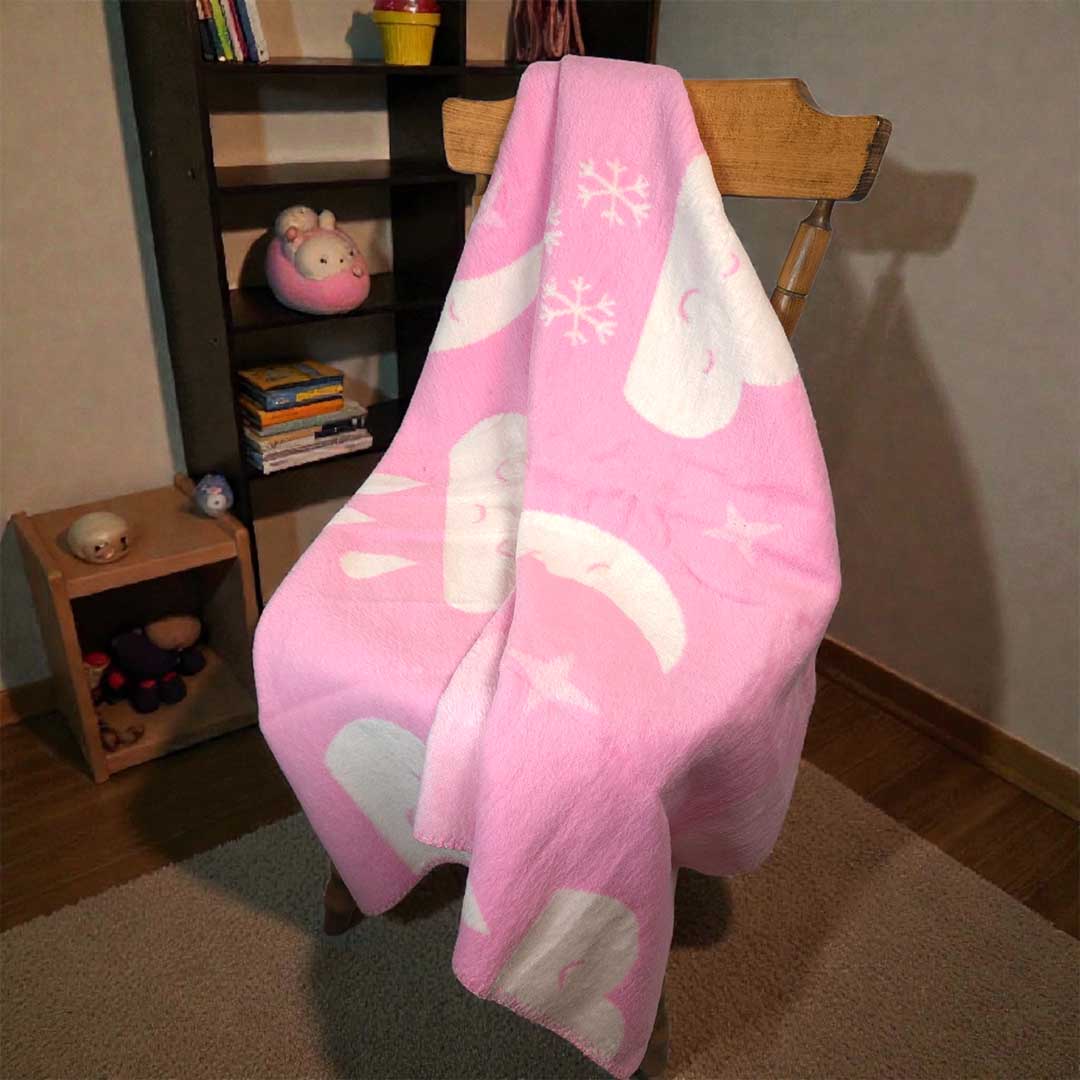 Sky - Розов - Детско Одеяло