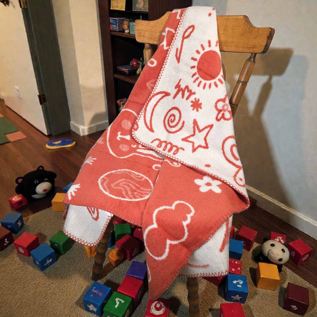 Hoopy - Oранжев - Детско Одеяло