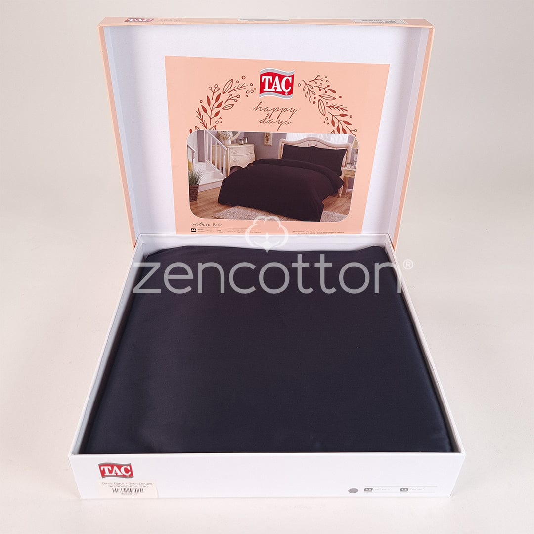 Basic - Черен - Комплект Двойно Спално Бельо