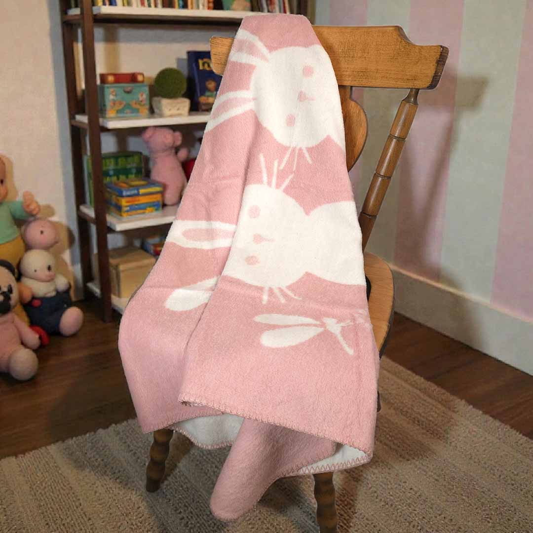 Bunny - Розов - Детско Одеяло