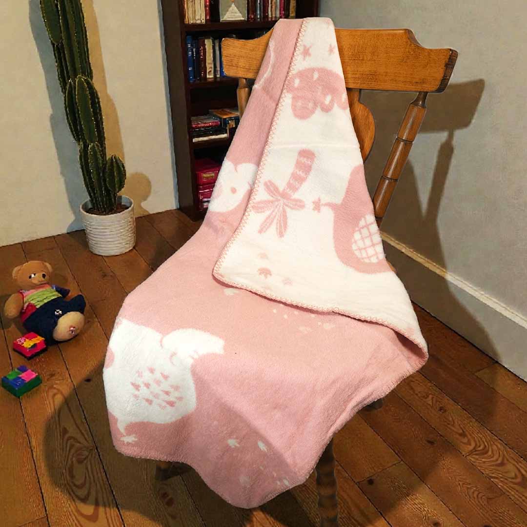 Elephant - Розов - Детско Одеяло