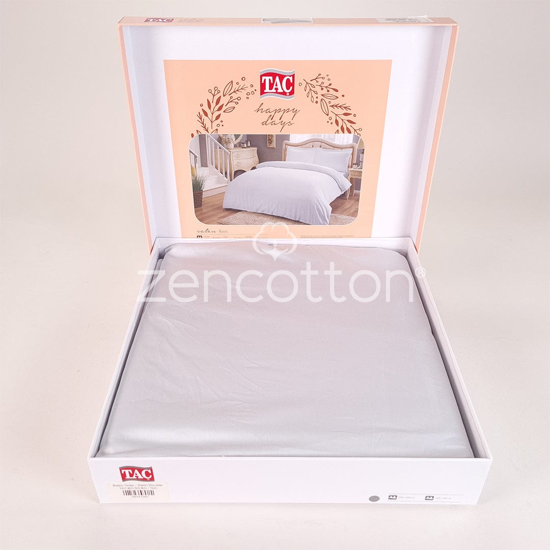 Basic - Сив - Двойно Спално Бельо