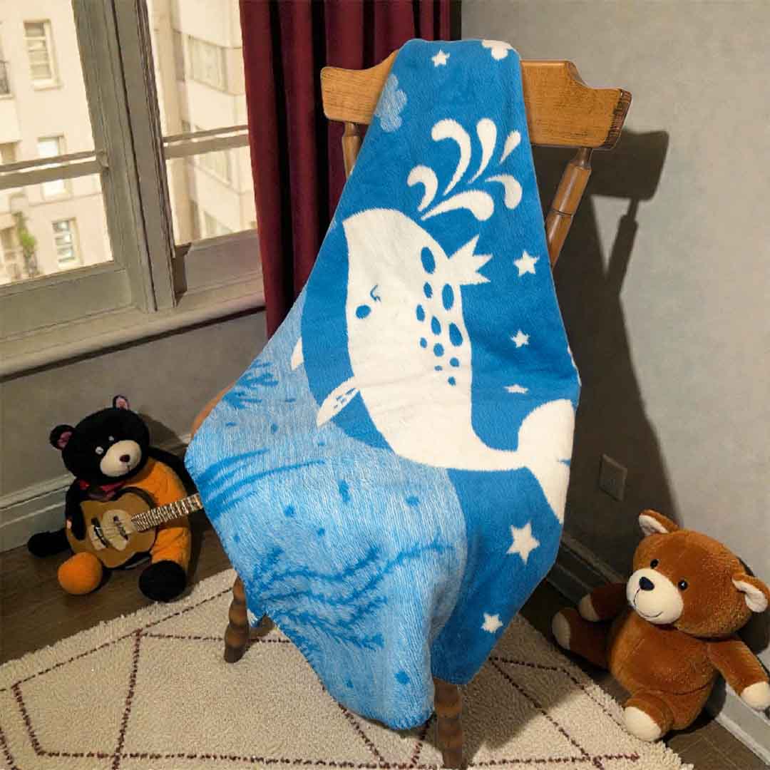 Ocean - Син - Детско Одеяло