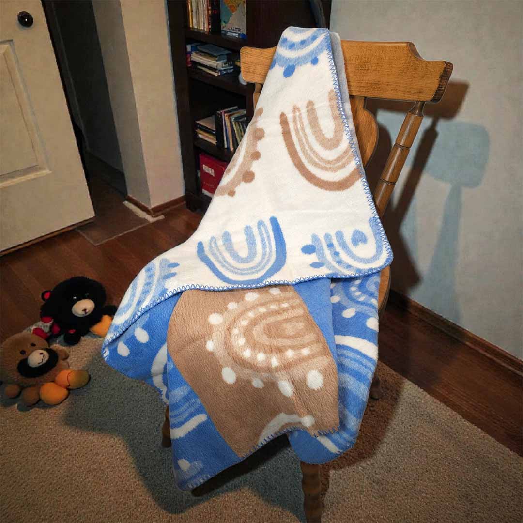 Arc - Син - Детско Одеяло