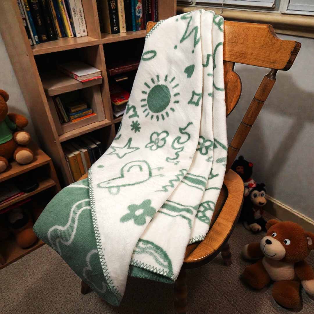 Hoopy - Зелен - Детско Одеяло