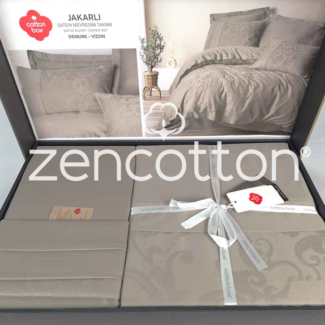 Demure - Двоен Комплект - Жакард - Сатен