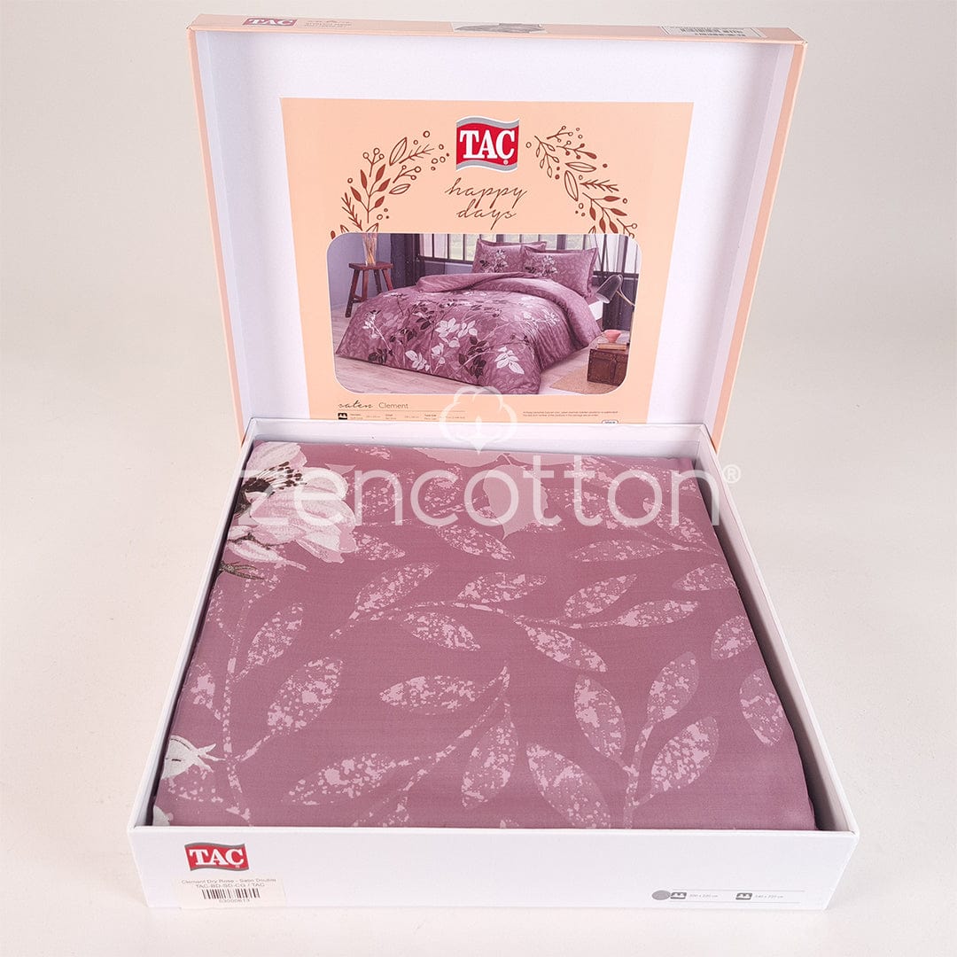 Clement - Розов - Двойно Спално Бельо - Сатен