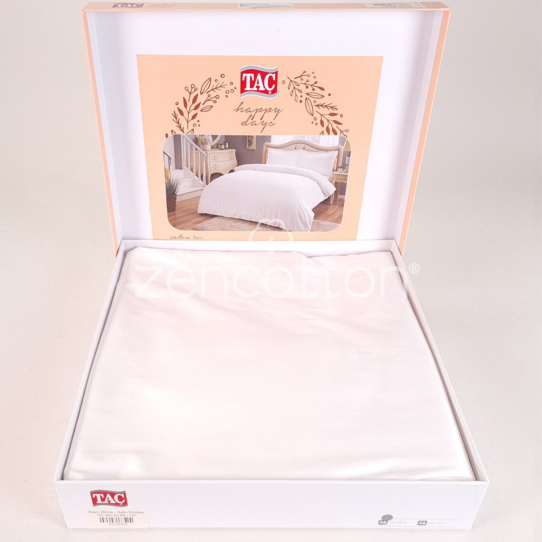 Basic - Бял - Двойно Спално Бельо