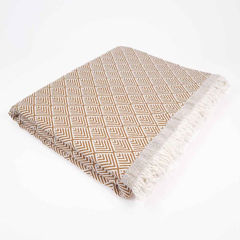 Двойно Пике 180x220cm - Brown Pine Cone