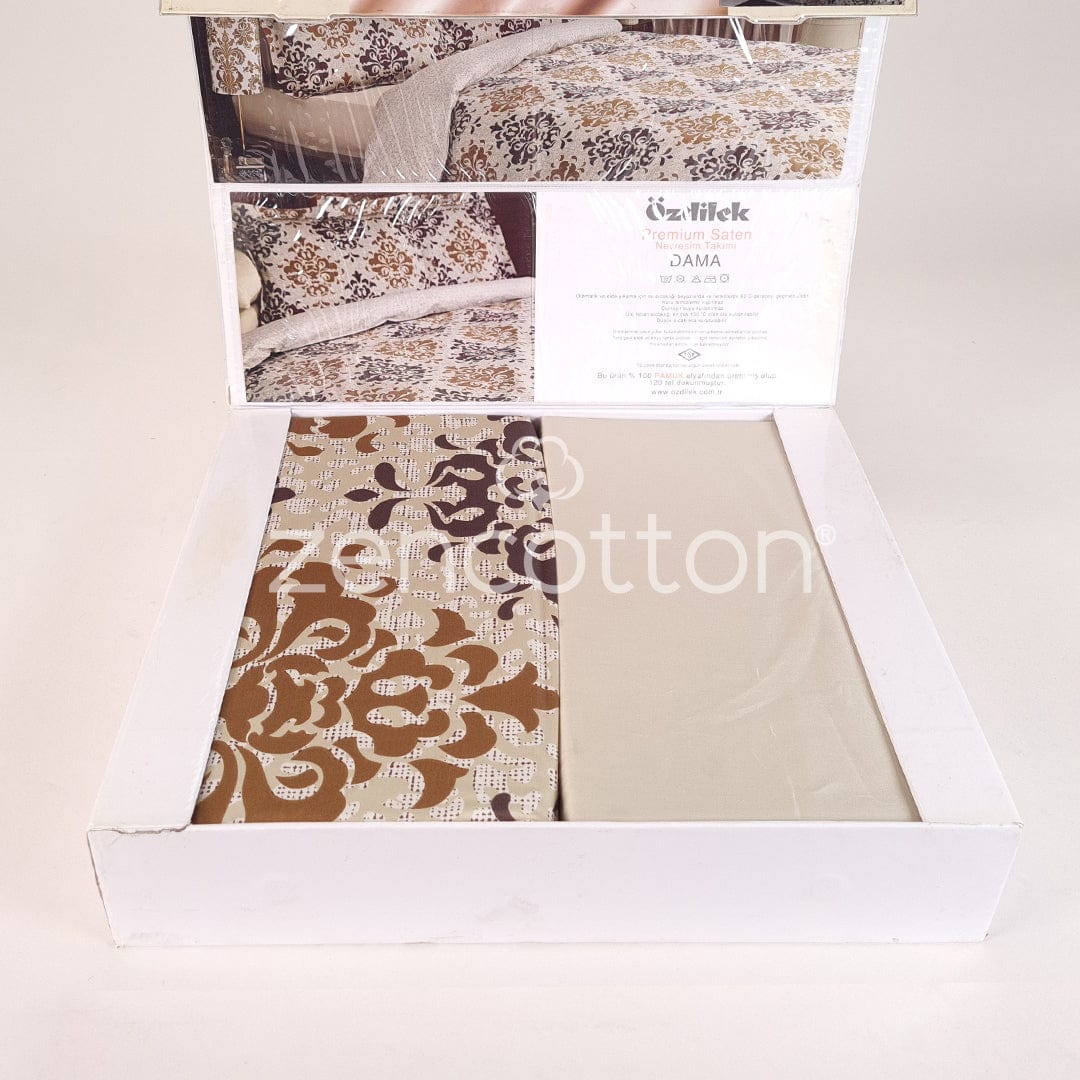 Dama - Двоен Спален Комплект Сатен