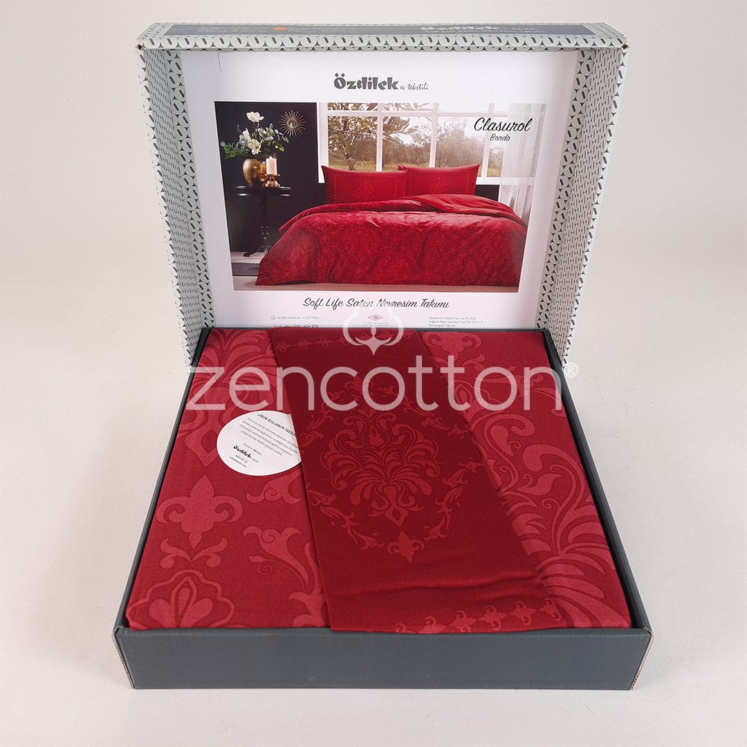 Clasurol - Бордо - Двойно Спално Бельо