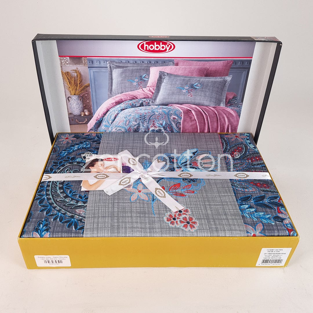 Estela - Сив - Двойно Спално Бельо