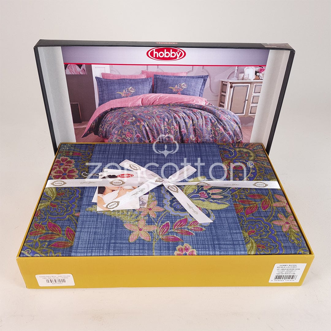 Estela - Син - Двойно Спално Бельо