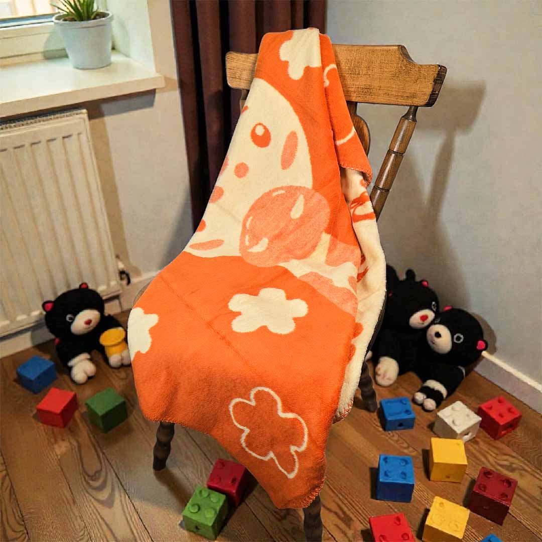 Giraffe - Оранжев - Детско Одеяло