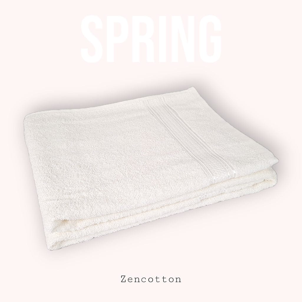 Spring - Хавлия за баня - Бял - 90x150cm