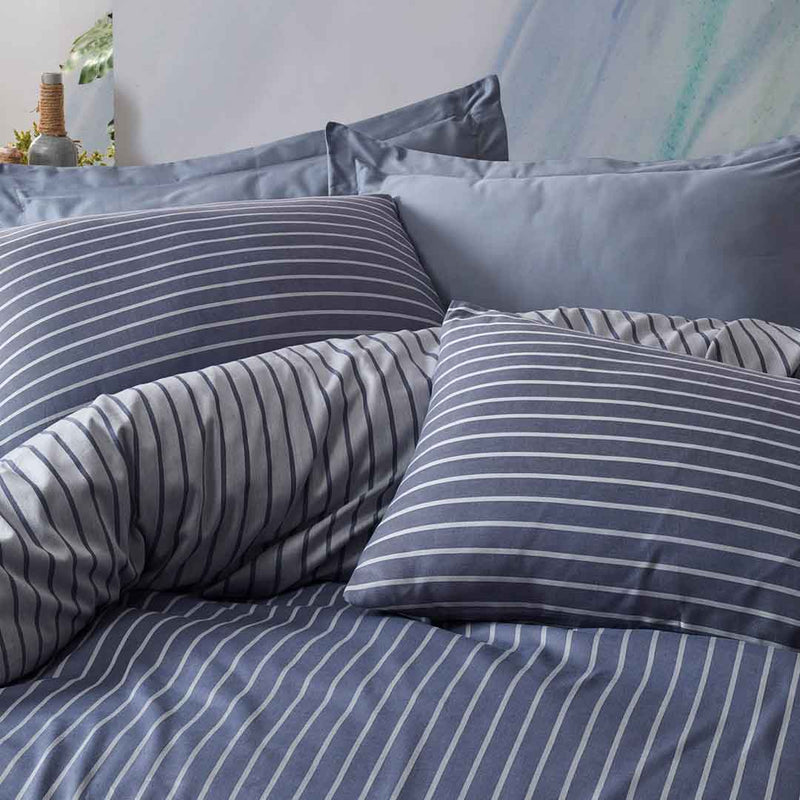 Bamboo Сатен - Син - Двоен Комплект