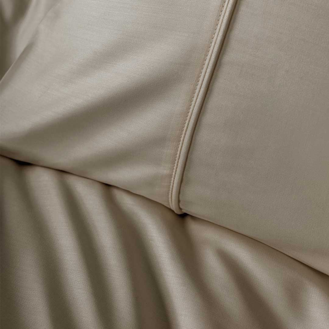 Silky - Беж - Двойно Спално Бельо