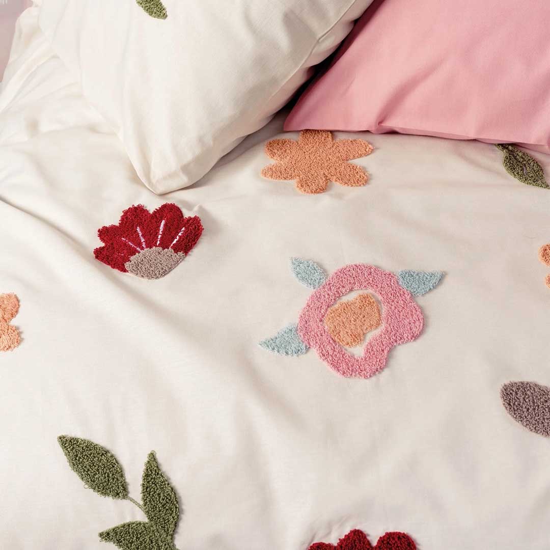 Blossom - Двоен Комплект - Бродерия - Сьомга