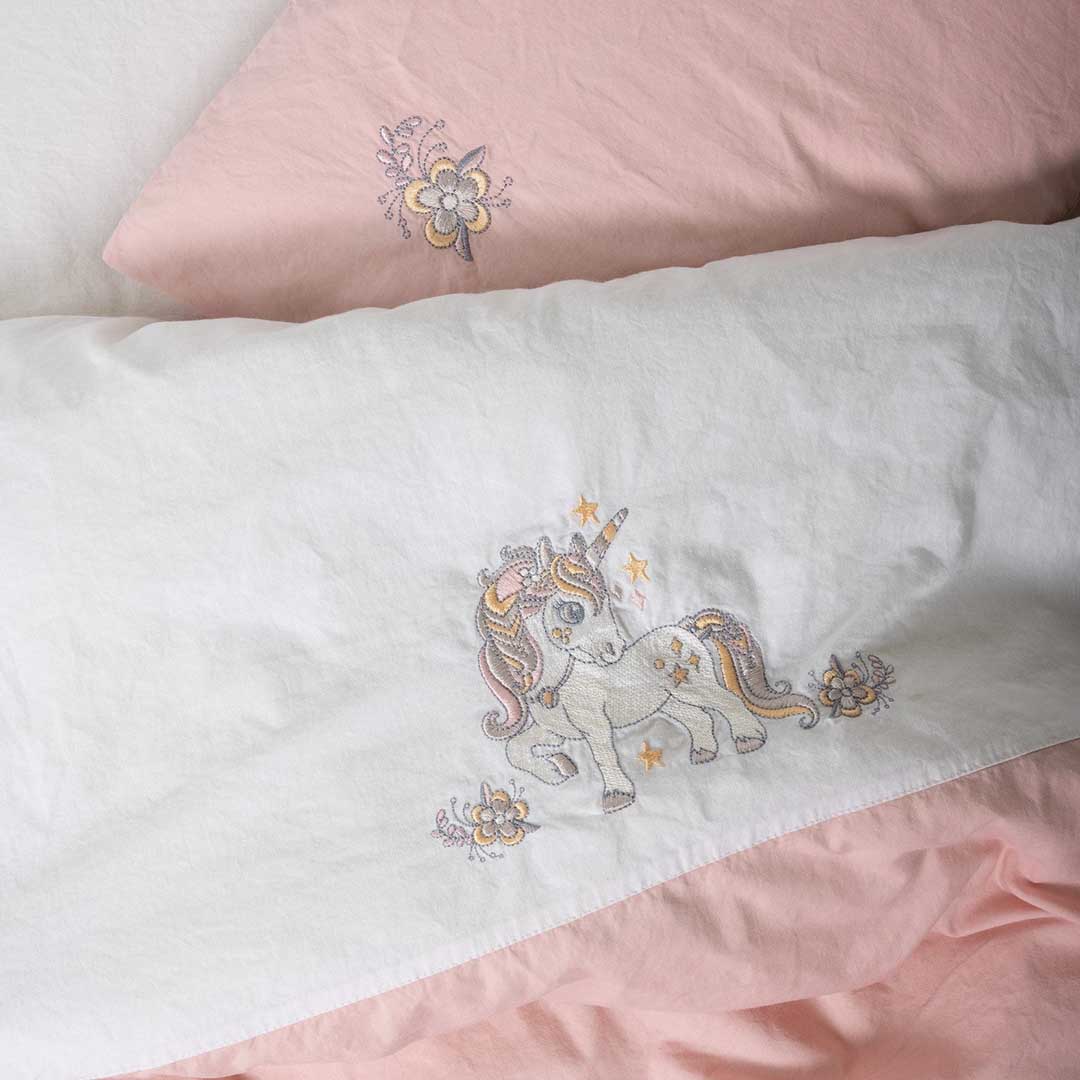 Bonic - Бял - Бебешко Спално Бельо - Ранфорс