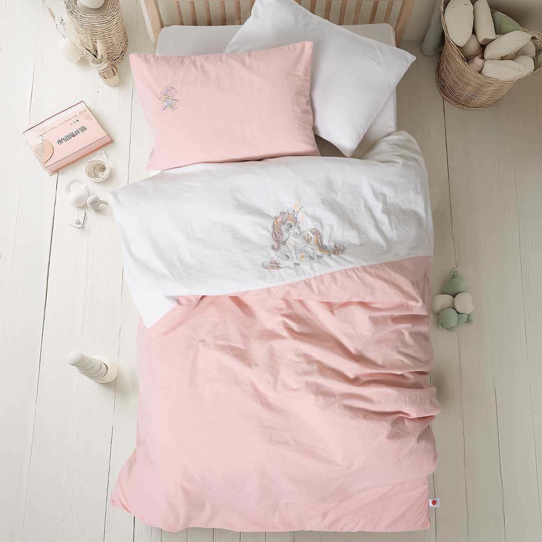 Bonic - Бял - Бебешко Спално Бельо - Ранфорс