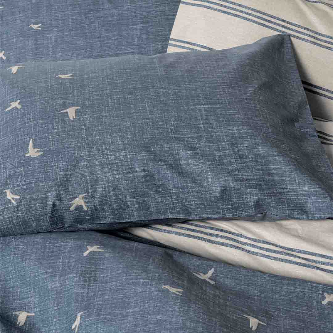 Ceria - Син - Двойно Спално Бельо