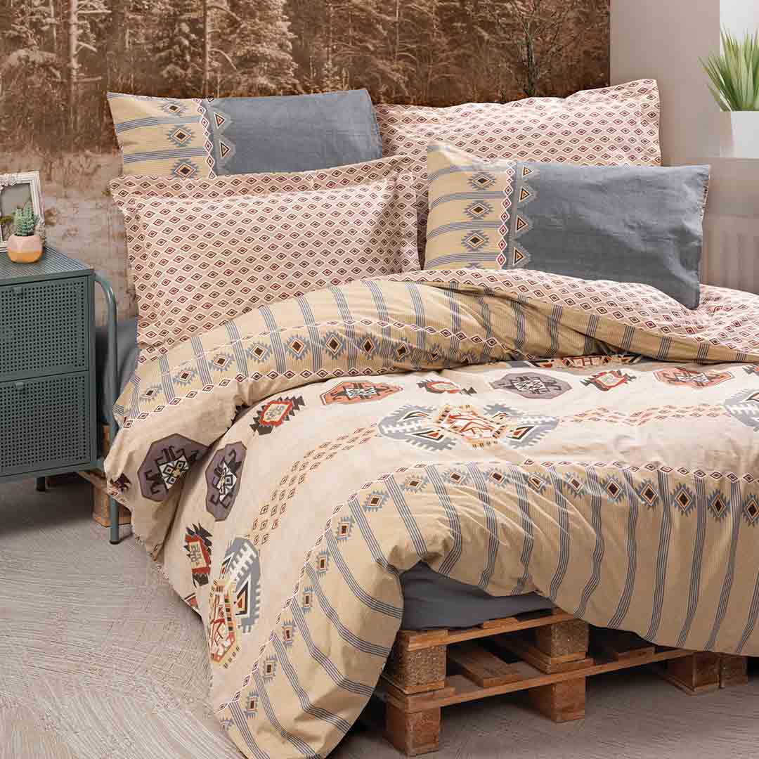 Dakota - Единично Спално Бельо - Сив