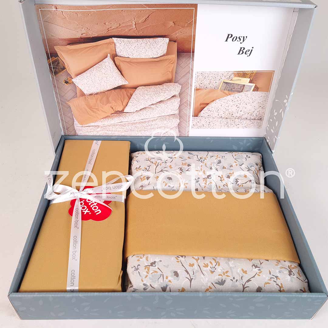 Posy Beige - Спално Бельо - Ранфорс