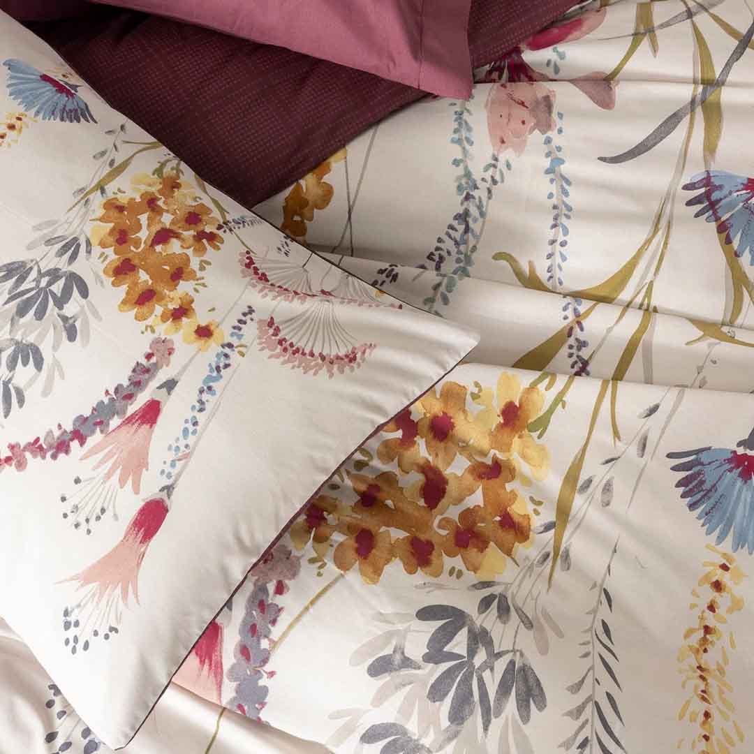 Flos - Единично Спално Бельо - Бордо