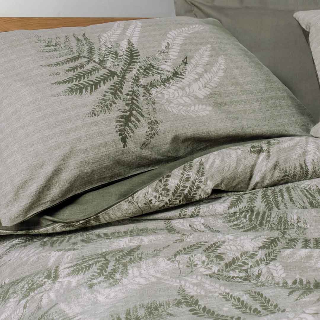 Frond - Двойно Спално Бельо - Хаки