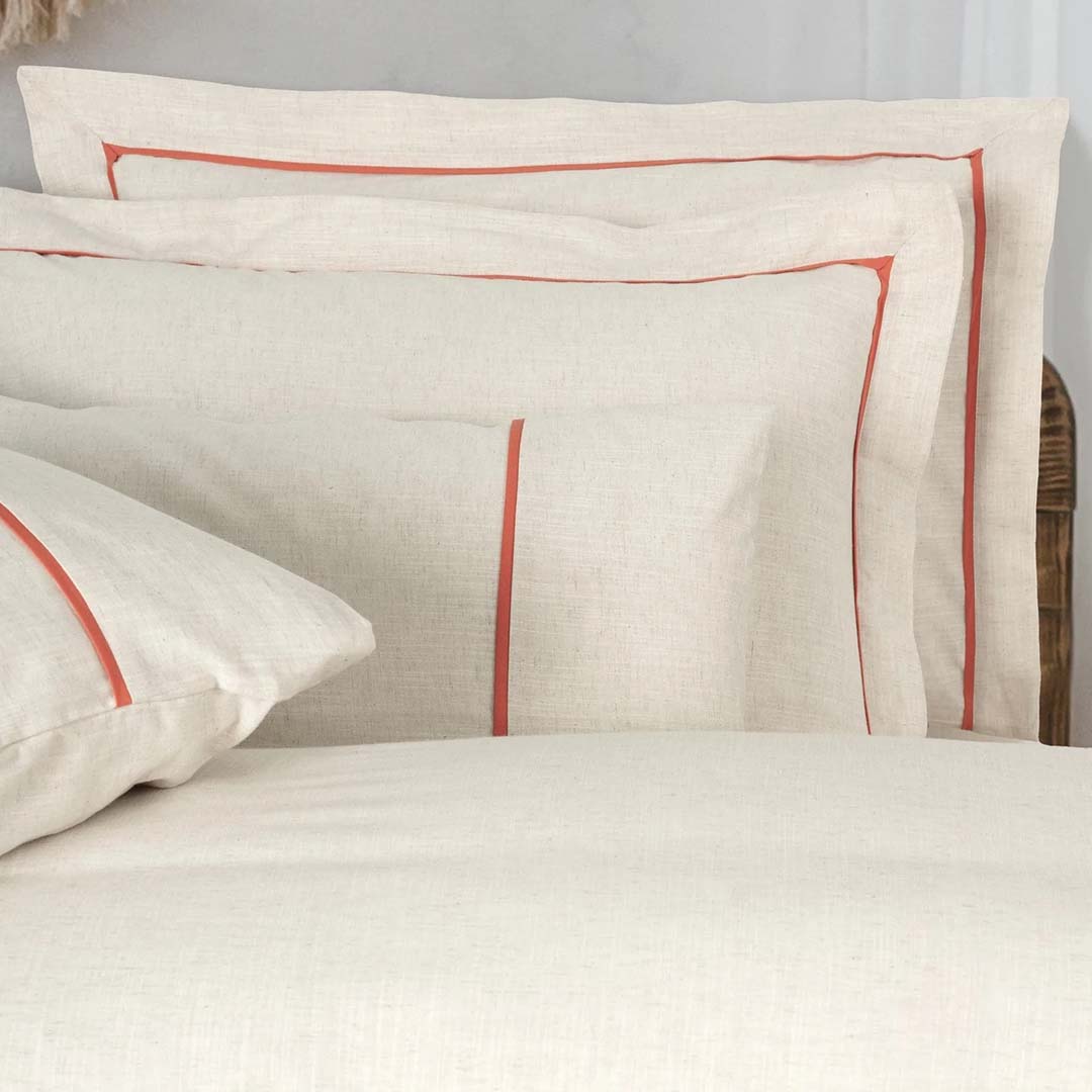 Banded - Оранжев - Двойно Спално Бельо