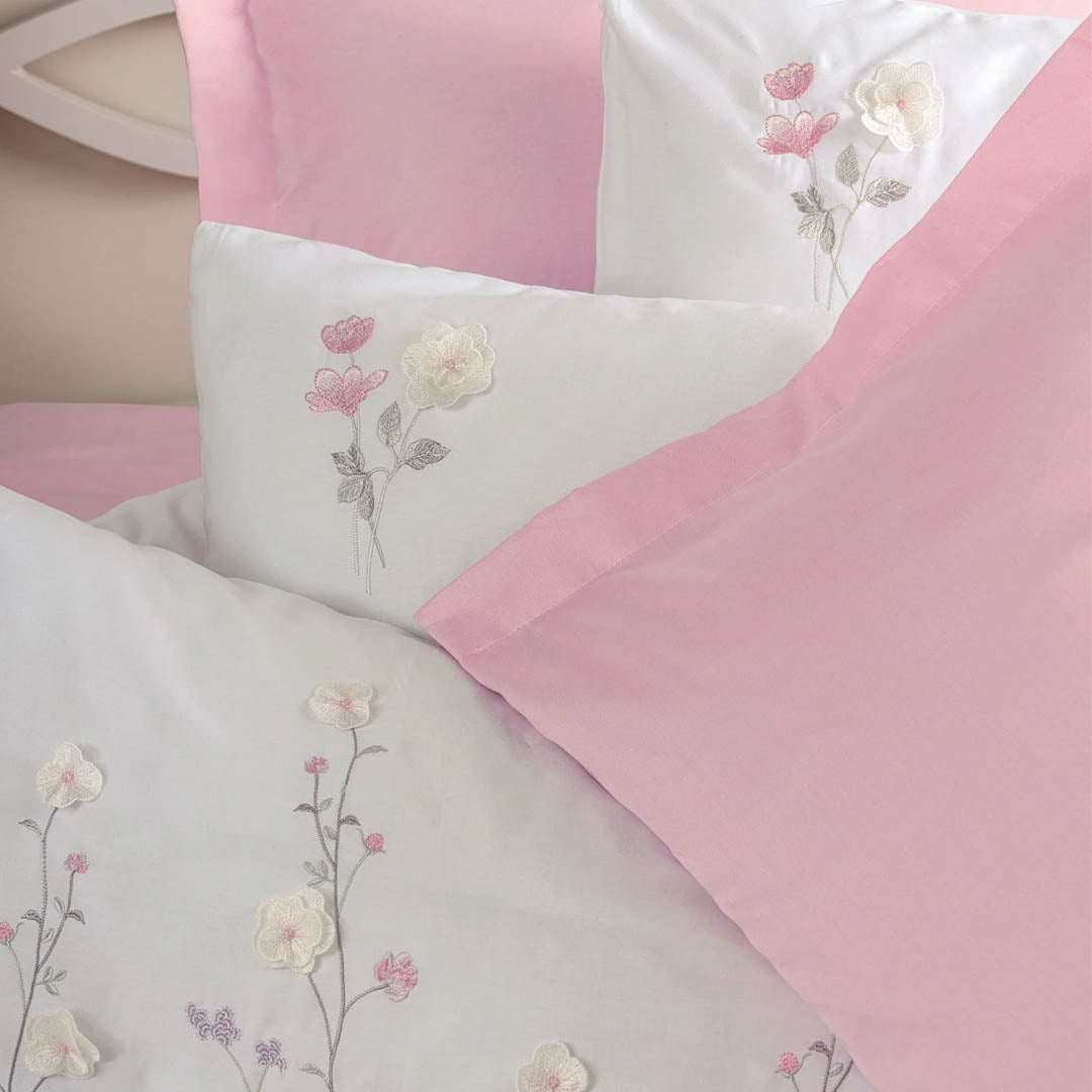 Jolie - Двоен Комплект - 3D Бродерия - Сатен