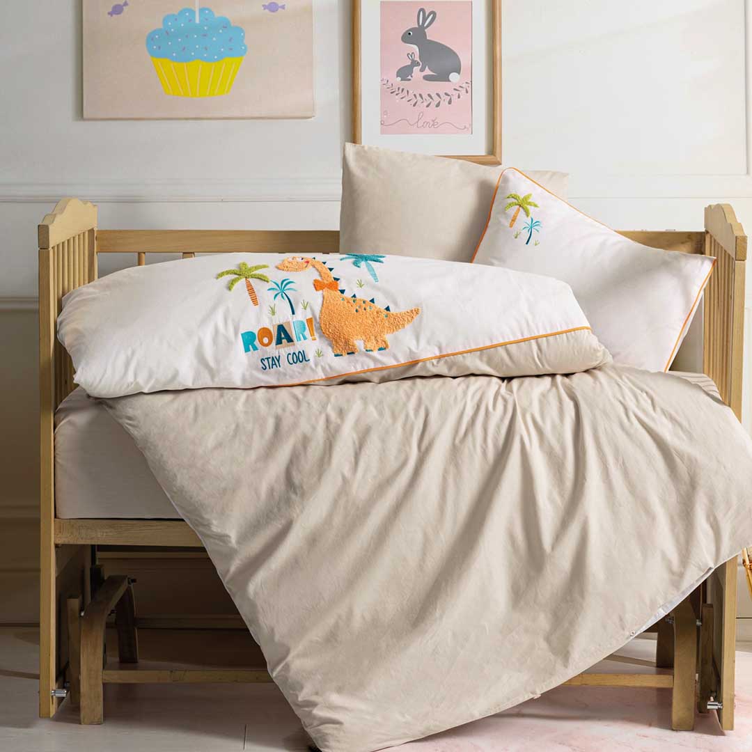 Kiddo - Крем - Бебешко Спално Бельо - Ранфорс