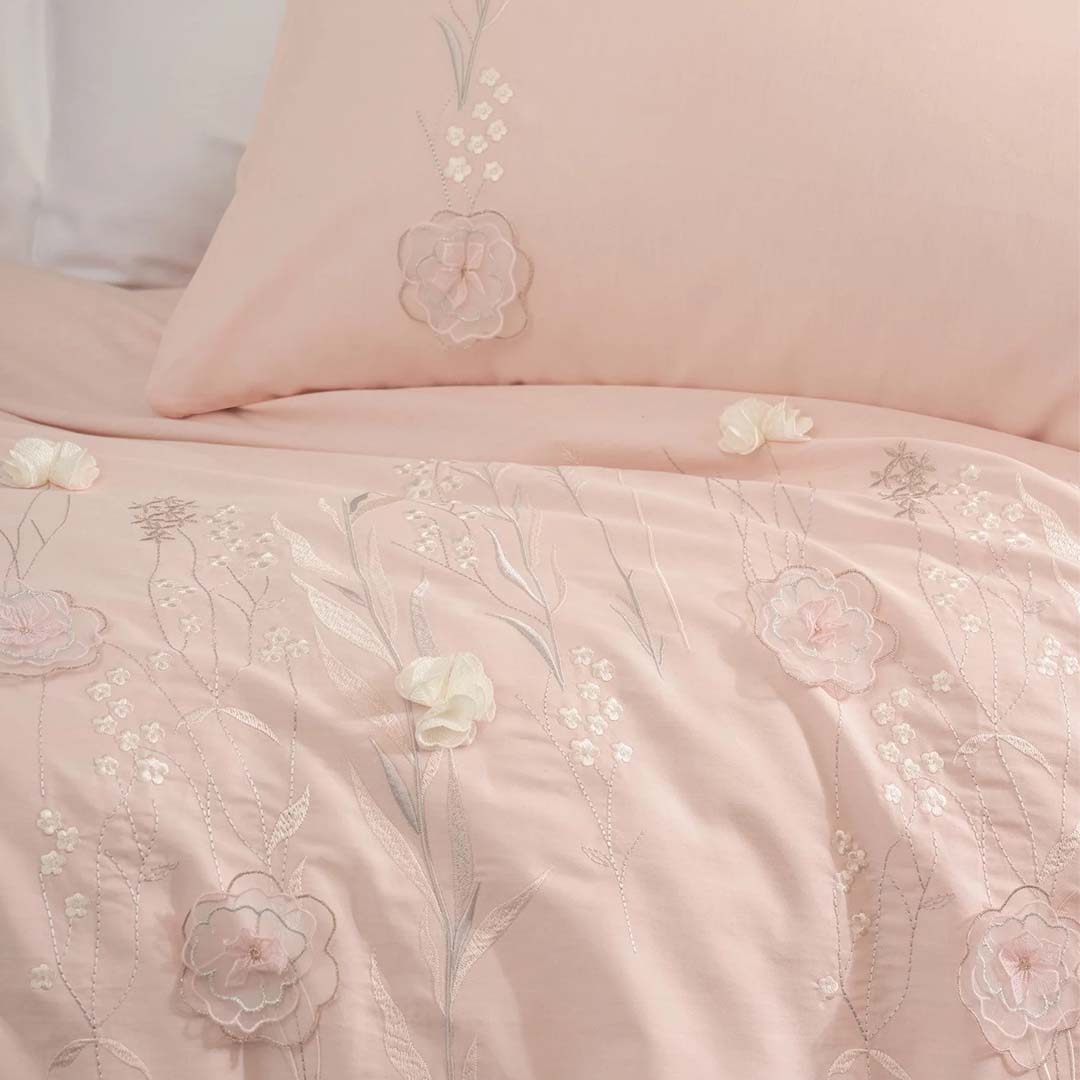 Lesley - Двоен Комплект - 3D Бродерия - Сатен