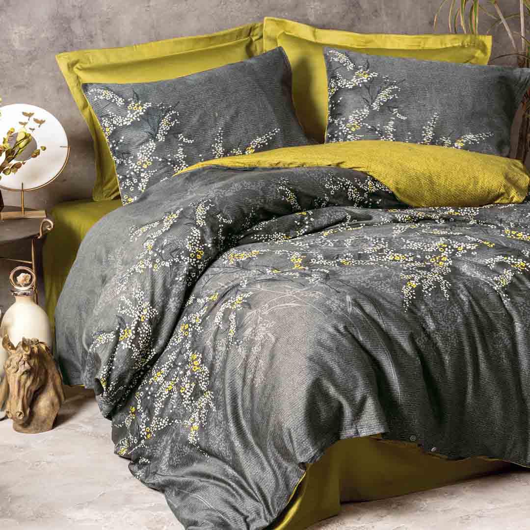 Libby - Зелен - Двоен Комплект - Сатен