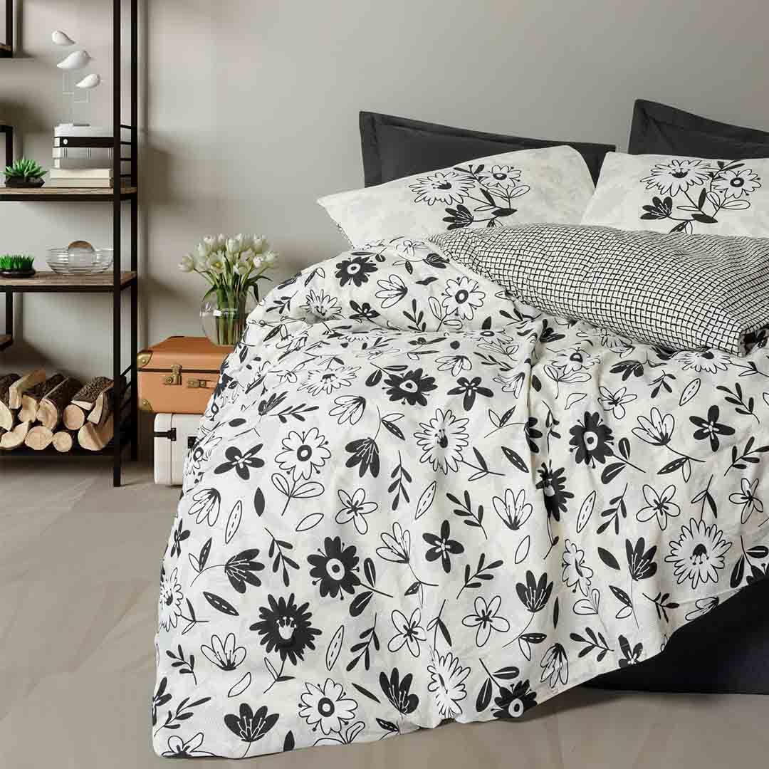 Meresa - Двойно Спално Бельо - Черен