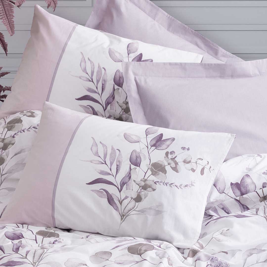 Nadia - Лилав - Двоен Комплект - Ранфорс