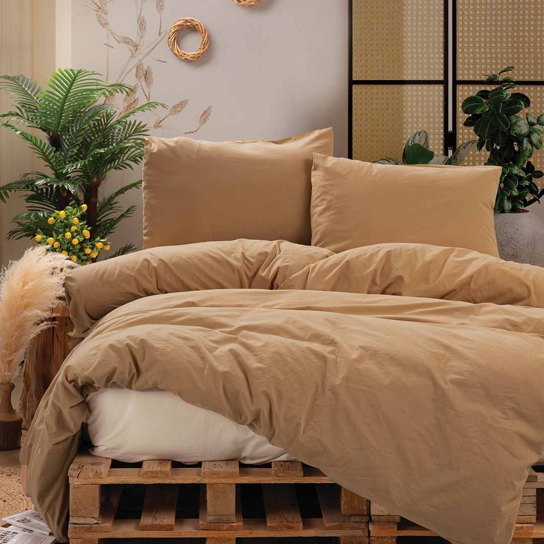 Neat - Беж - Двойно Спално Бельо
