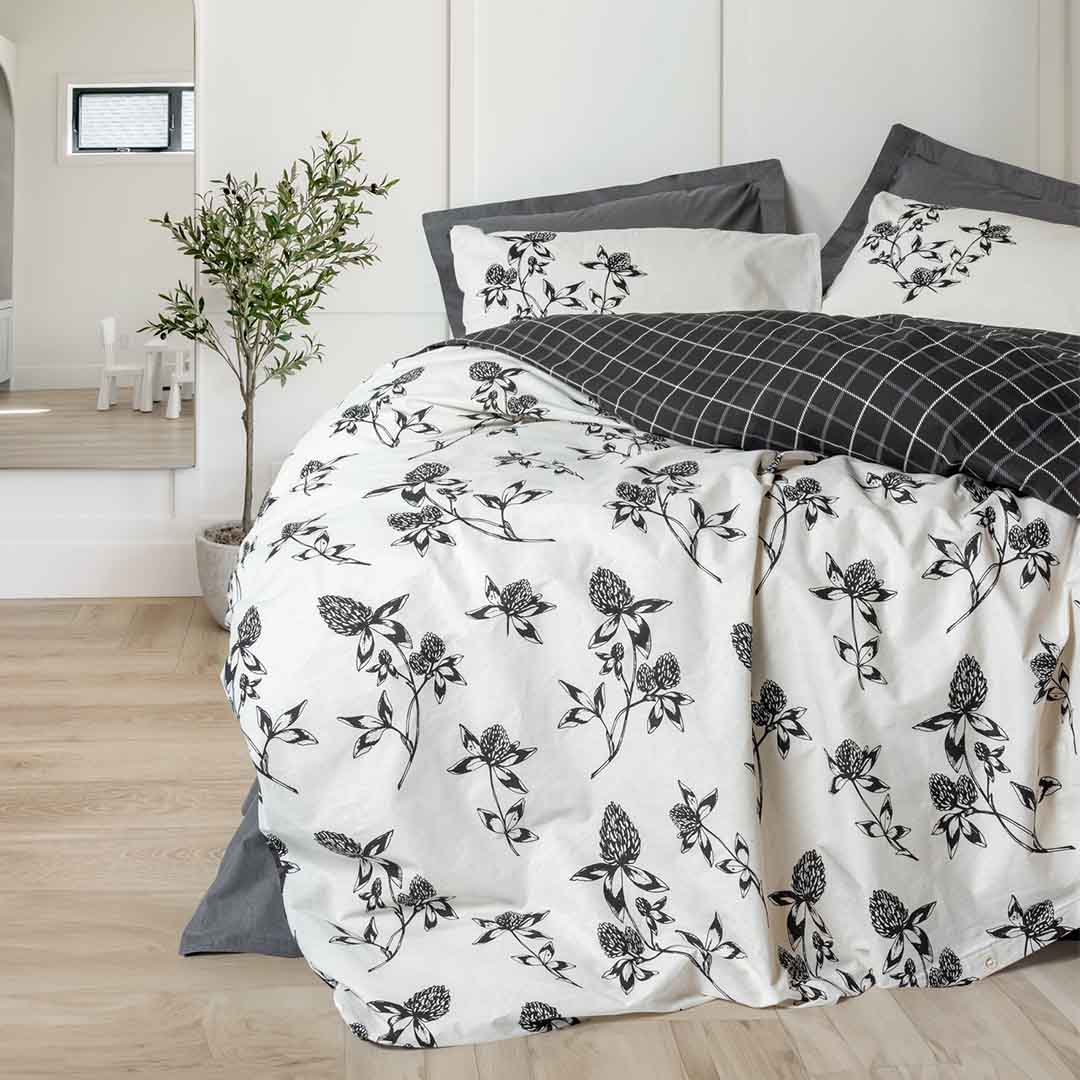 Ohia - Двойно Спално Бельо - Антрацит