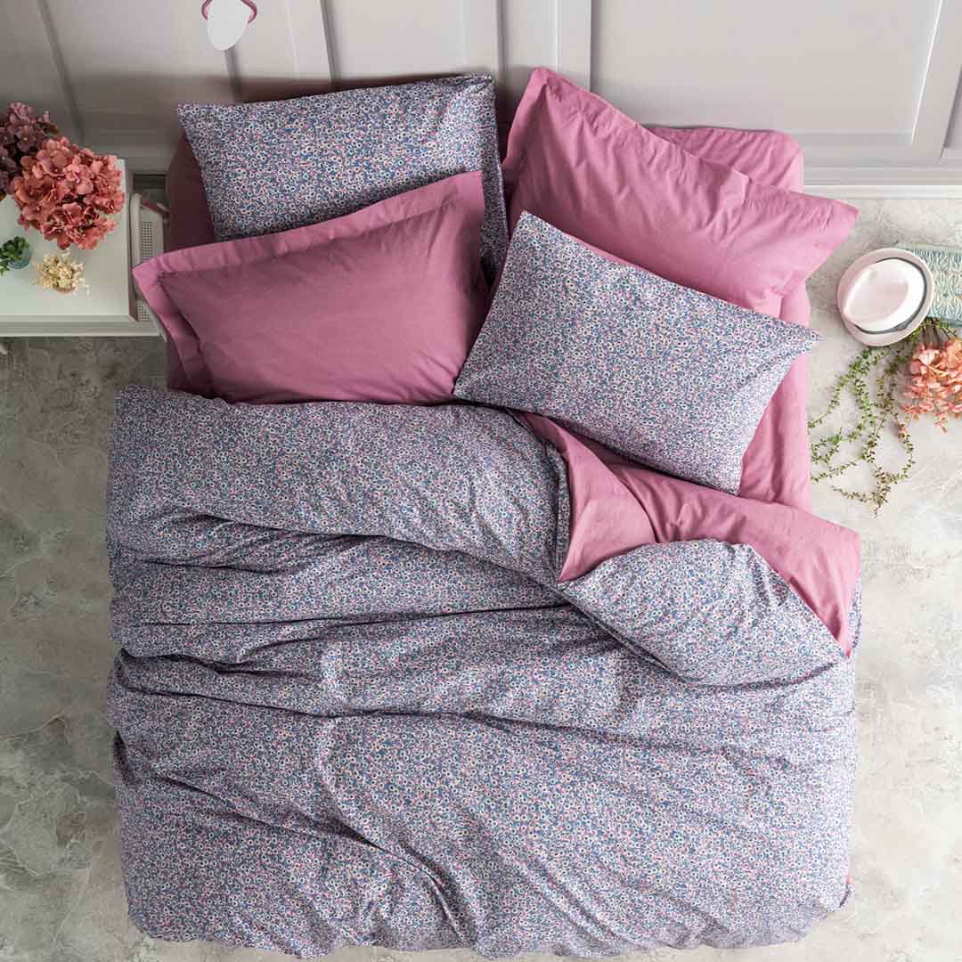 Penny - Единичен Комплект с Ластик - Роза