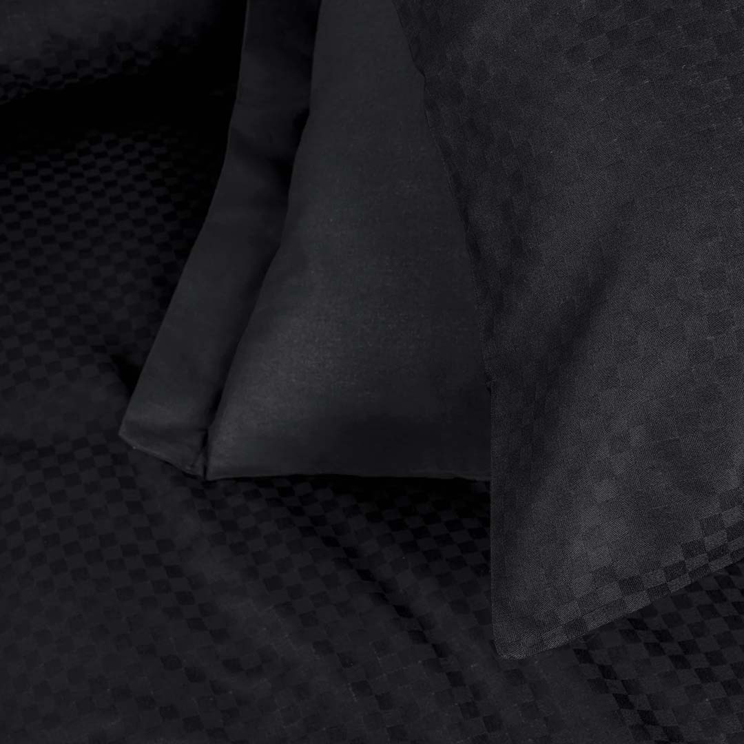 Plaid - Двоен Комплект - Черен