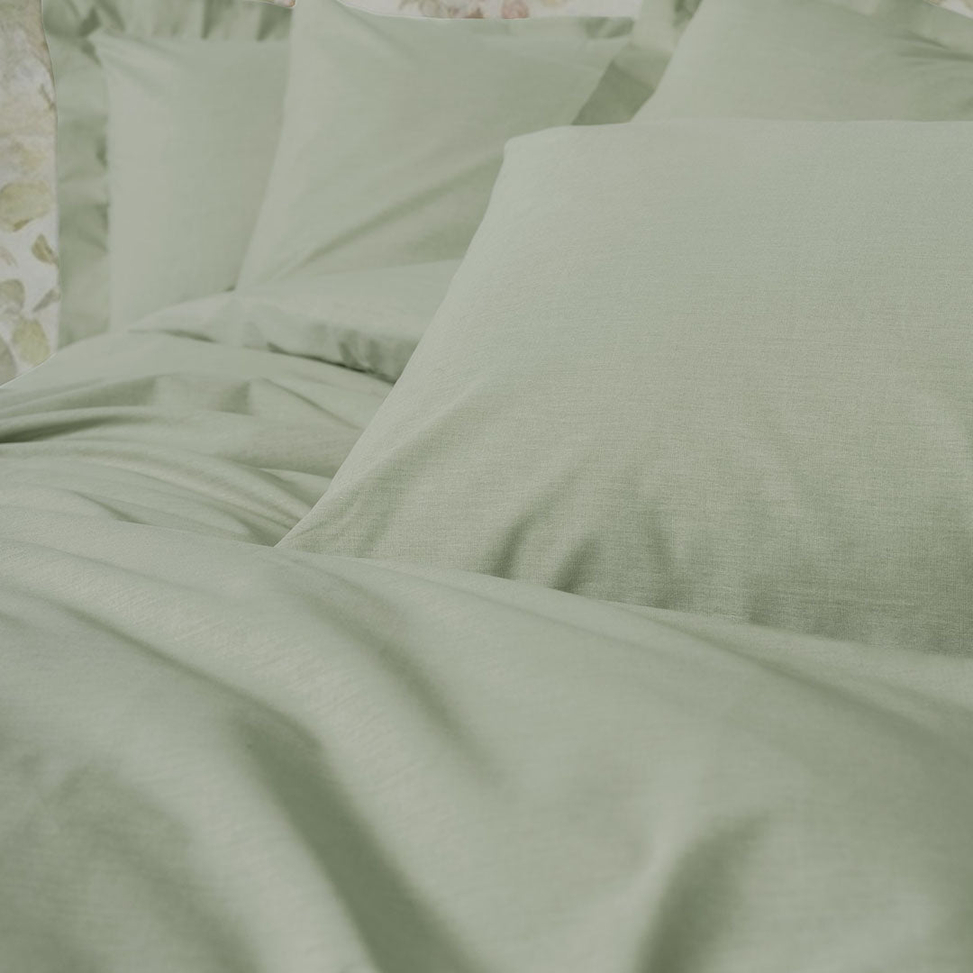 Plain - Светлозелен - Двоен Комплект