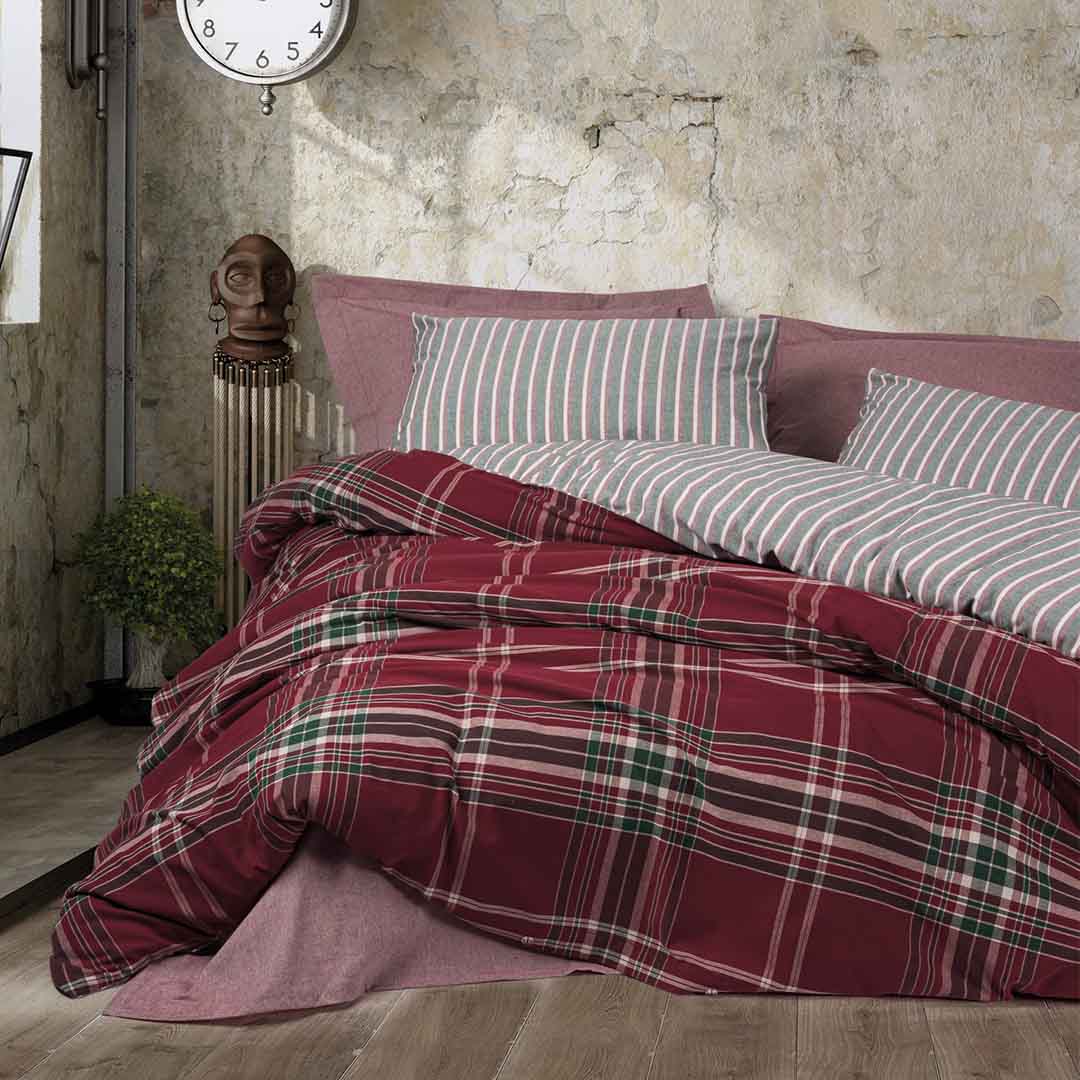 Pledd - Двоен Комплект - Бордо