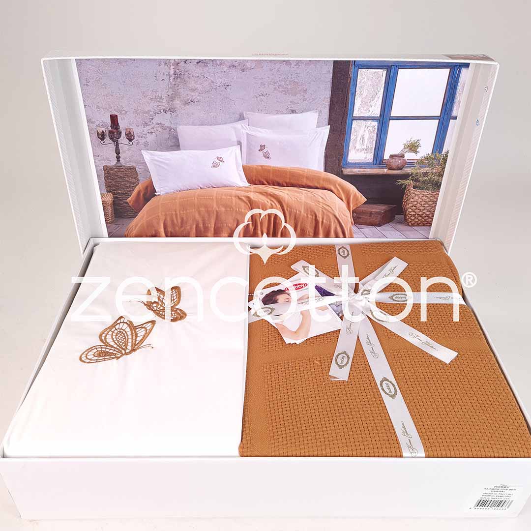 Rainbow - Горчица - Спално Бельо с Пике