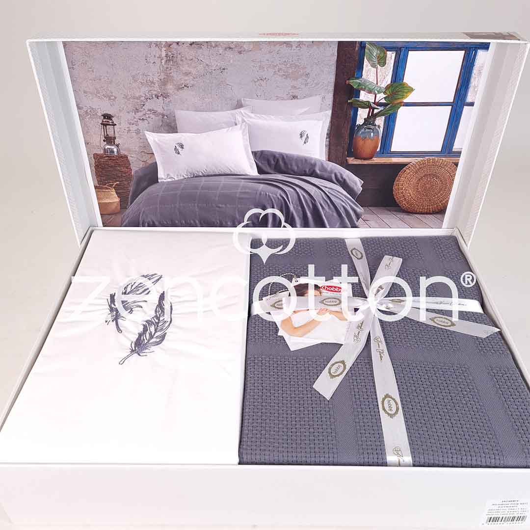 Rainbow - Антрацит - Спално Бельо с Пике