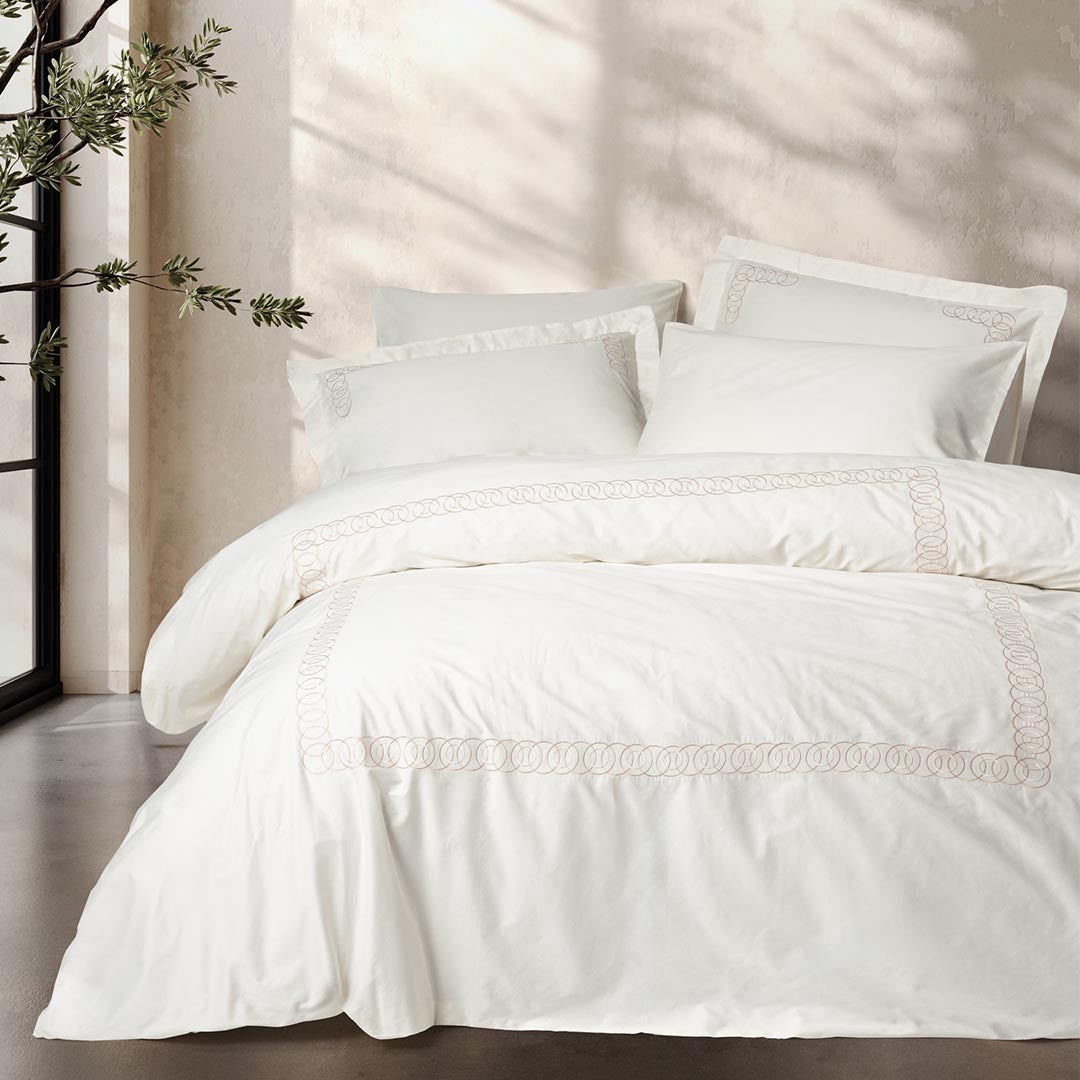 Riley - Двоен Комплект - Бродерия - Памучен Сатен