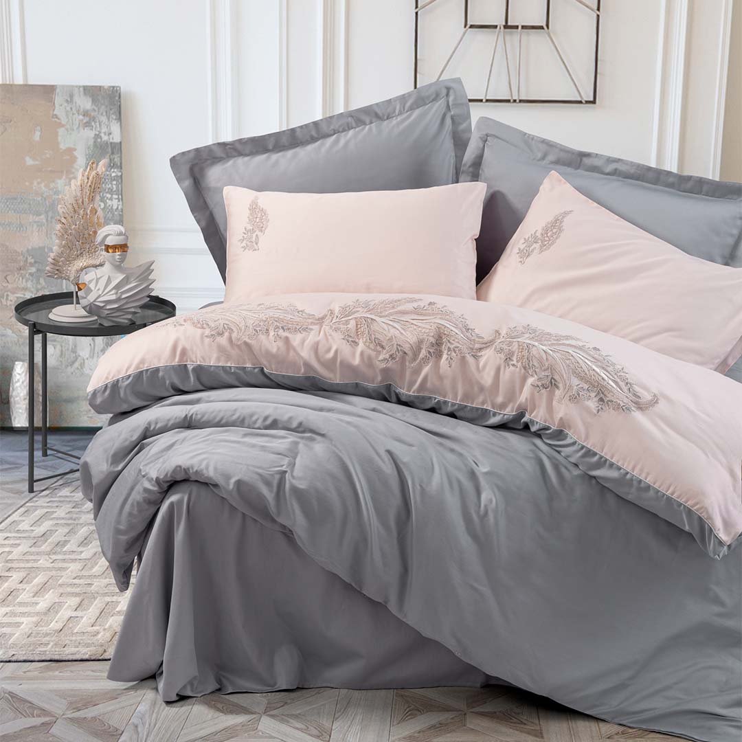 Sheen - Двоен Комплект - Бродерия - Памучен Сатен